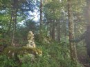 Cairn pour sentier aménagé
